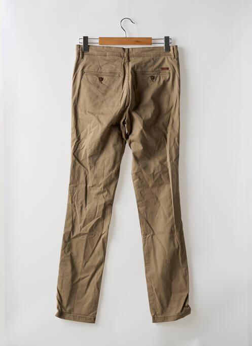 Pantalon chino stretch taille normale beige JACK & JONES homme