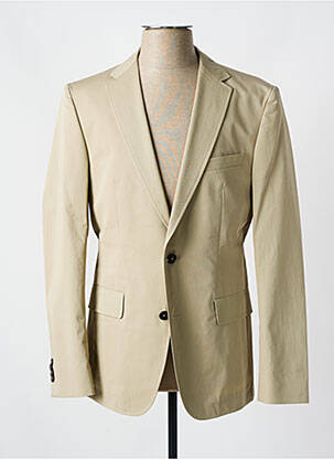 Blazer coupe cintrée beige HUGO BOSS homme
