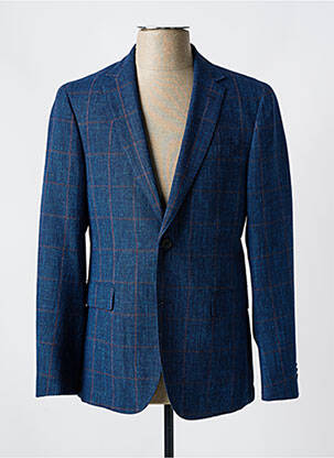 Blazer tissage chiné bleu HUGO BOSS homme