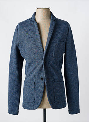 Blazer tissage chiné bleu HUGO BOSS homme