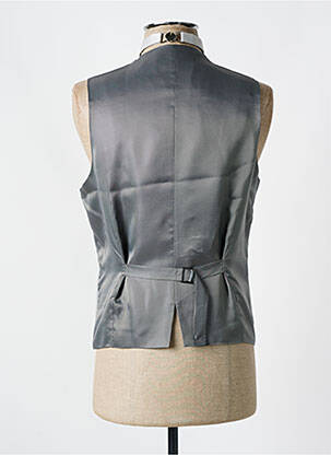 Gilet sans manche effet matière satinée gris OXON homme