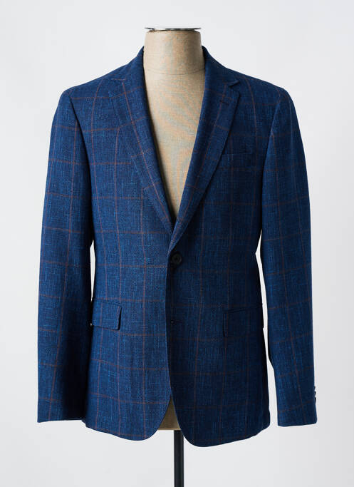 Blazer tissage chiné bleu HUGO BOSS homme