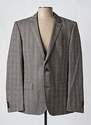 Blazer tissage chiné marron HUGO BOSS homme