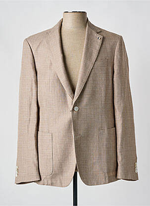 Blazer tissage chiné marron HUGO BOSS homme