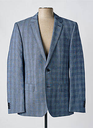 Blazer tissage chiné bleu HUGO BOSS homme