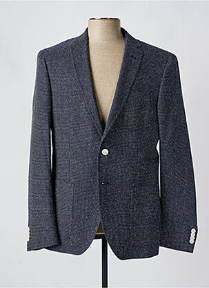 Blazer tissage chiné bleu HUGO BOSS homme