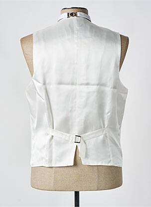 Gilet sans manche effet matière satinée blanc MONSIEUR PEKTRUS BLANCO homme