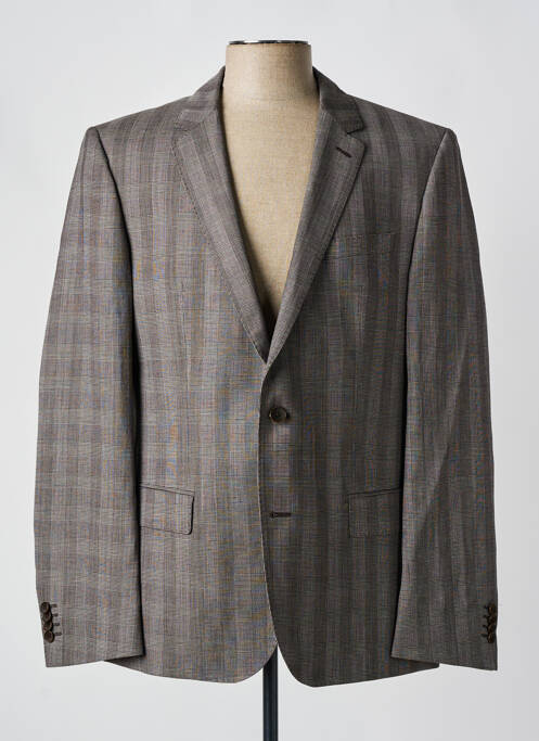 Blazer tissage chiné marron HUGO BOSS homme