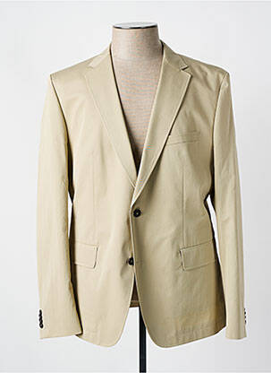 Blazer coupe cintrée beige HUGO BOSS homme