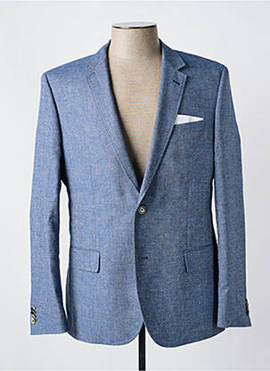 Blazer tissage chiné bleu HUGO BOSS homme