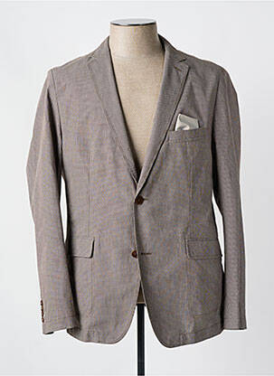Blazer tissage chiné marron HUGO BOSS homme