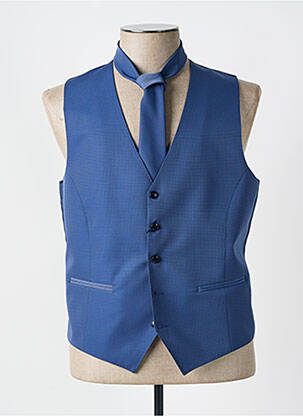 Gilet sans manche poches bleu LEBOLE homme