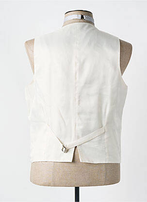 Gilet sans manche effet matière satinée gris LEBOLE homme