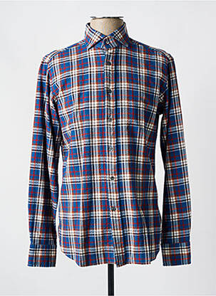 Chemise manches longues manches longues bleu BAGUTTA homme