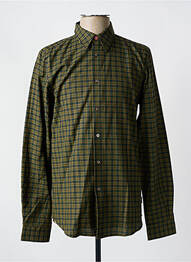 Chemise manches longues imprimé écossais vert PAUL SMITH homme