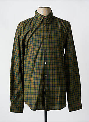 Chemise manches longues imprimé écossais vert PAUL SMITH homme
