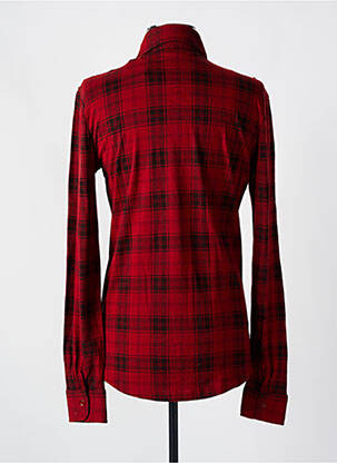 Chemise manches longues manches longues rouge MAJESTIC FILATURES homme