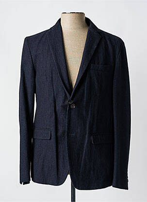 Blazer coupe cintrée bleu MESSAGERIE homme