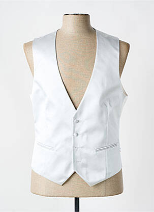 Gilet sans manche effet matière satinée gris SMART homme