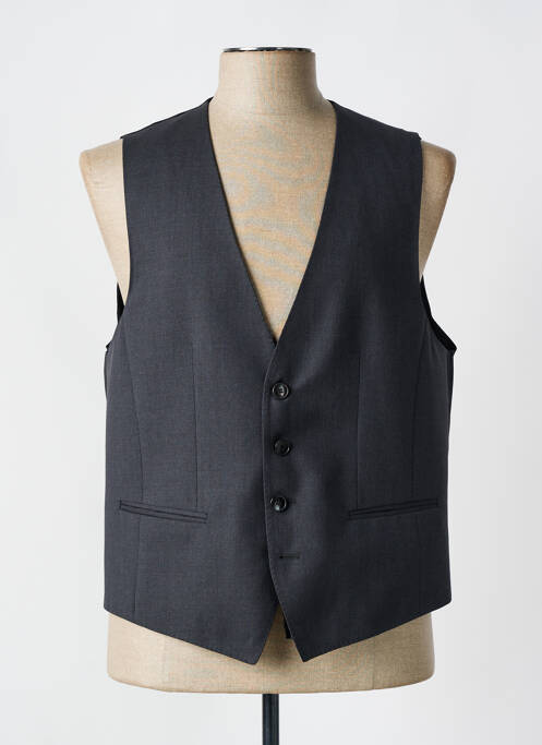 Gilet sans manche tissage chiné gris HUGO BOSS homme