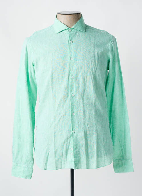Chemise manches longues vert ORIAN pour homme
