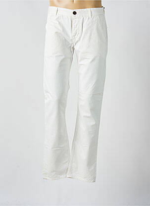 Pantalon droit stretch taille normale blanc SCARTI-LAB homme