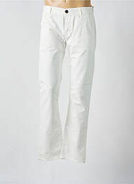 Pantalon droit stretch taille normale blanc SCARTI-LAB homme