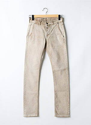 Jeans coupe slim fermeture boutonnée sur le devant taille normale gris ELEVENTY homme