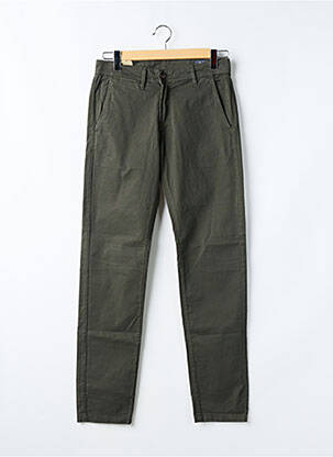 Pantalon chino stretch taille normale vert IMPAQT homme
