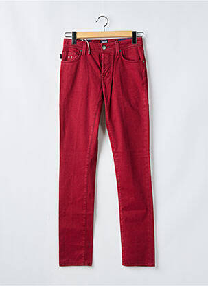 Jeans coupe slim fermeture boutonnée sur le devant taille normale rouge TRAMAROSSA homme
