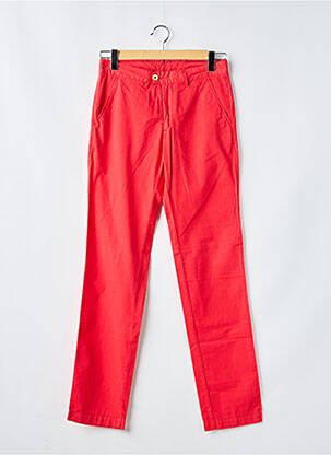 Pantalon chino poches taille normale rouge HARTFORD homme