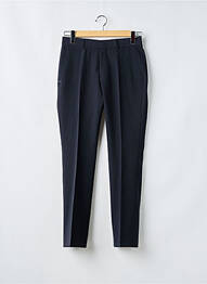 Pantalon droit fermeture zippée sous rabat avec crochet taille normale noir ROY ROBSON homme