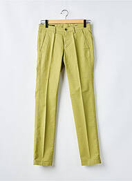Pantalon chino stretch taille normale vert MASON'S homme