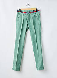 Pantalon chino stretch taille normale vert MASON'S homme