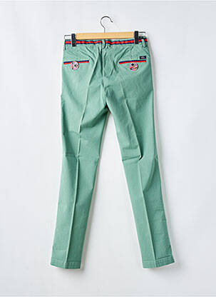Pantalon chino stretch taille normale vert MASON'S homme