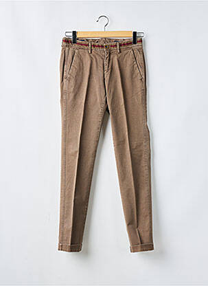 Pantalon chino stretch taille normale marron MASON'S homme