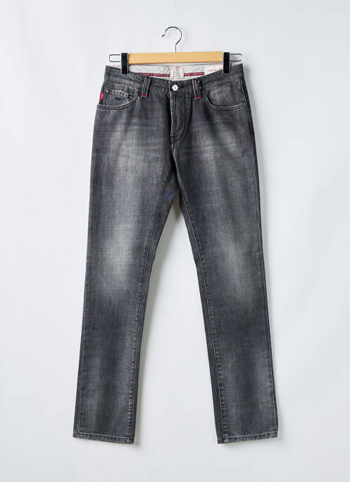 Jeans coupe slim gris TRAMAROSSA pour homme