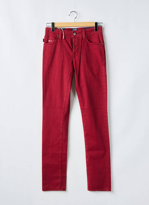 Jeans coupe slim rouge TRAMAROSSA pour homme