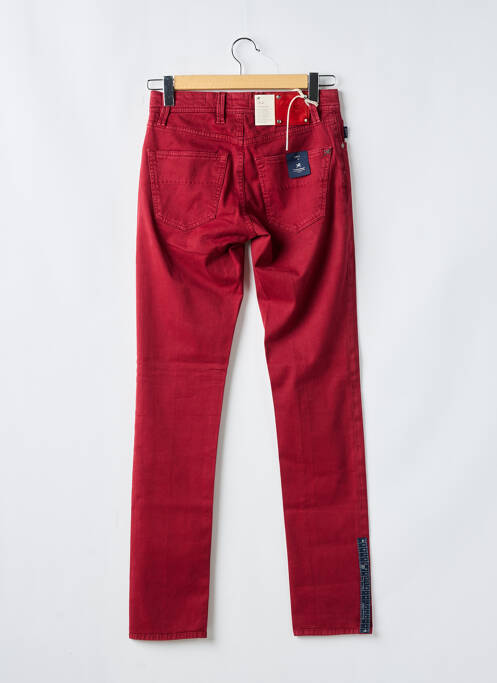 Jeans coupe slim rouge TRAMAROSSA pour homme