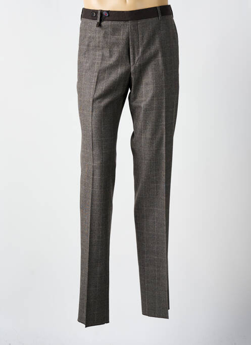 Pantalon droit marron PAL ZILERI pour homme