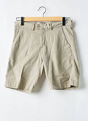 Bermuda tissage popeline taille normale vert HARTFORD homme