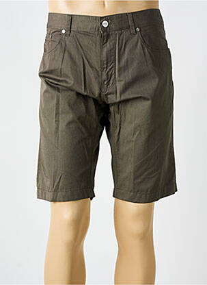 Bermuda tissage popeline taille normale vert HUGO BOSS homme