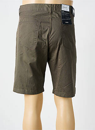 Bermuda tissage popeline taille normale vert HUGO BOSS homme