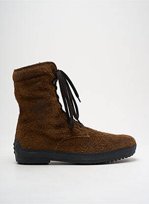 Bottines/boots fourrée bout rond marron TOD'S homme