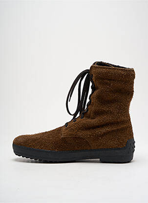 Bottines/boots fourrée bout rond marron TOD'S homme