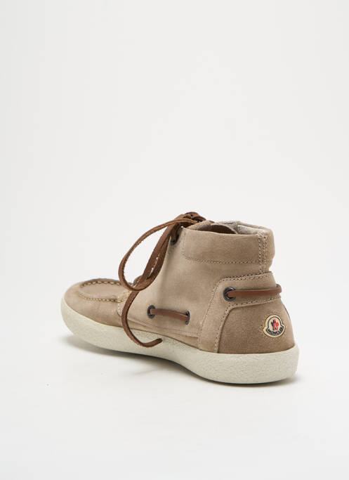 Chaussures bâteau beige MONCLER pour homme