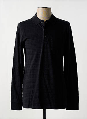 Polo manches longues manches longues noir LOSAN homme
