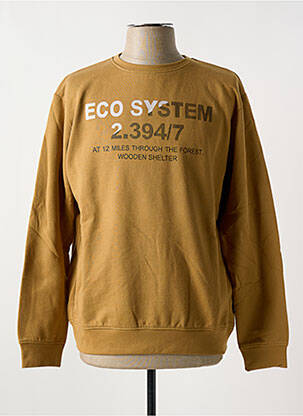 Sweat-shirt manches longues manches longues jaune LOSAN homme