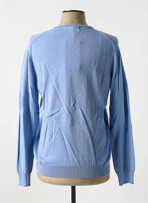 Pull col v manches longues bleu BROWN JURY homme