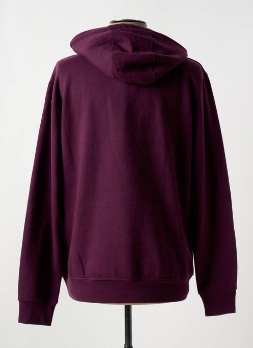 Sweat-shirt à capuche sérigraphie floquée manches longues violet LOSAN homme